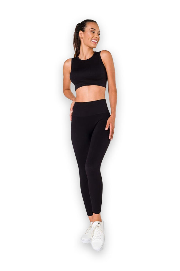 Ribbed Seamless Sports Leggings