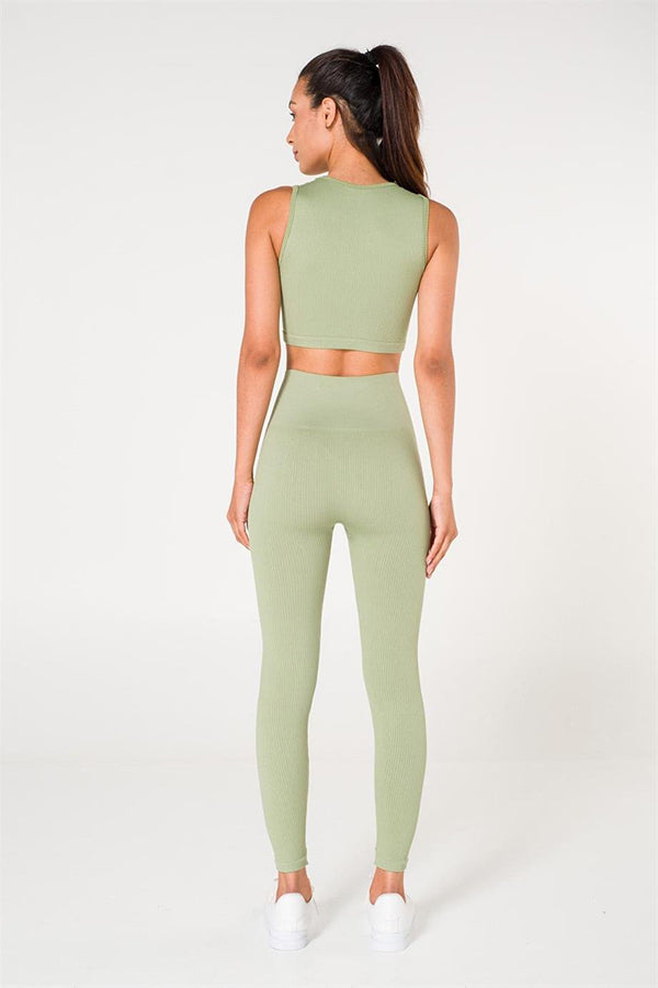 Ribbed Seamless Sports Leggings