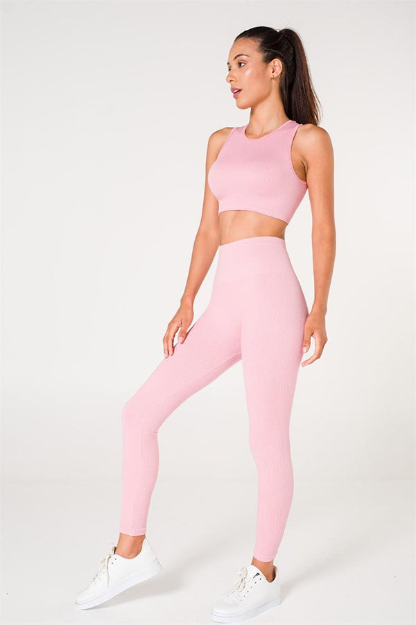 Ribbed Seamless Sports Leggings