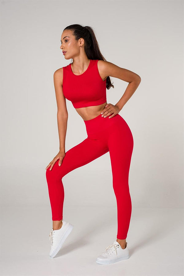 Ribbed Seamless Sports Leggings