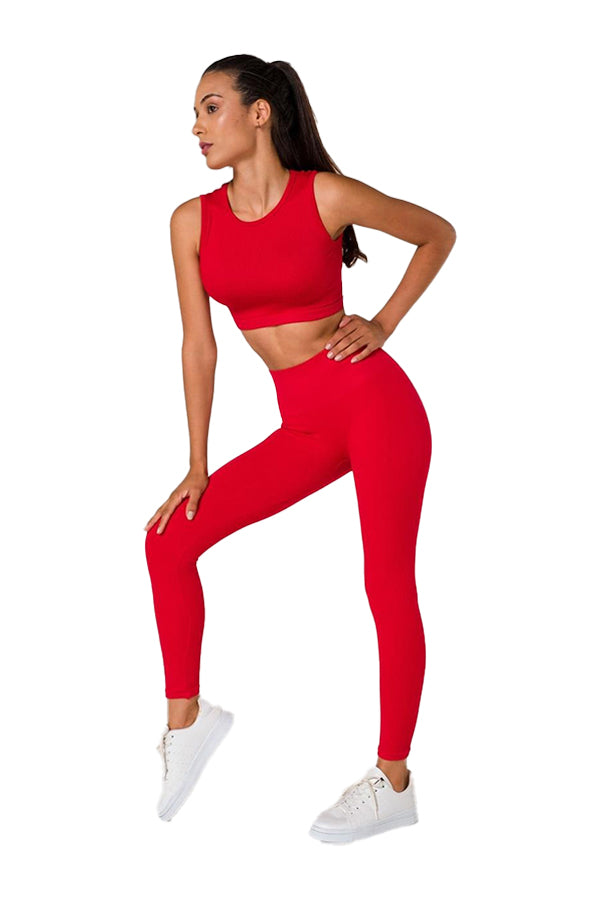Ribbed Seamless Sports Leggings