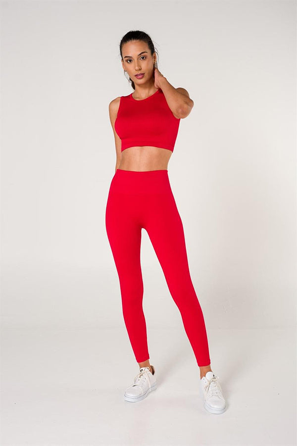 Ribbed Seamless Sports Leggings