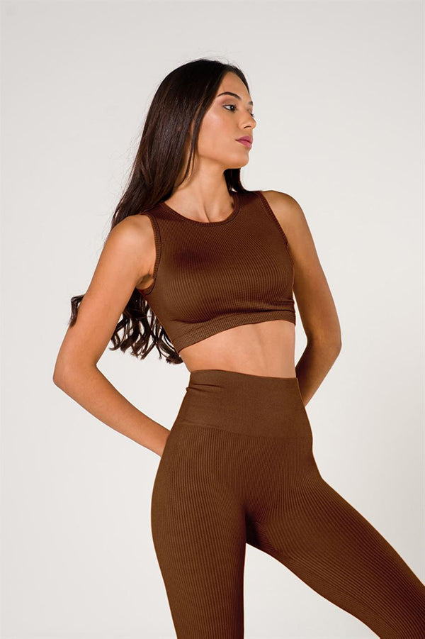 Ribbed Seamless Sports Leggings