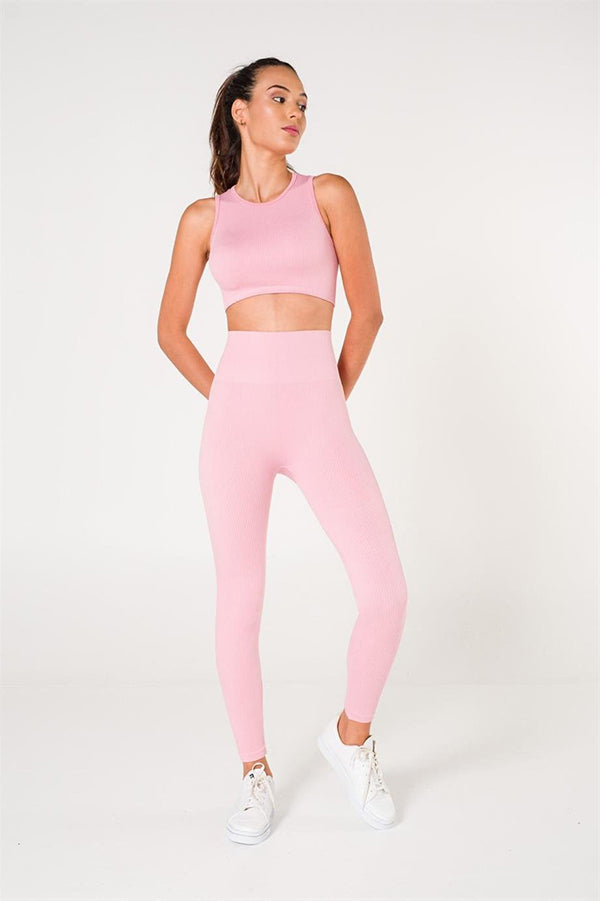 Ribbed Seamless Sports Leggings