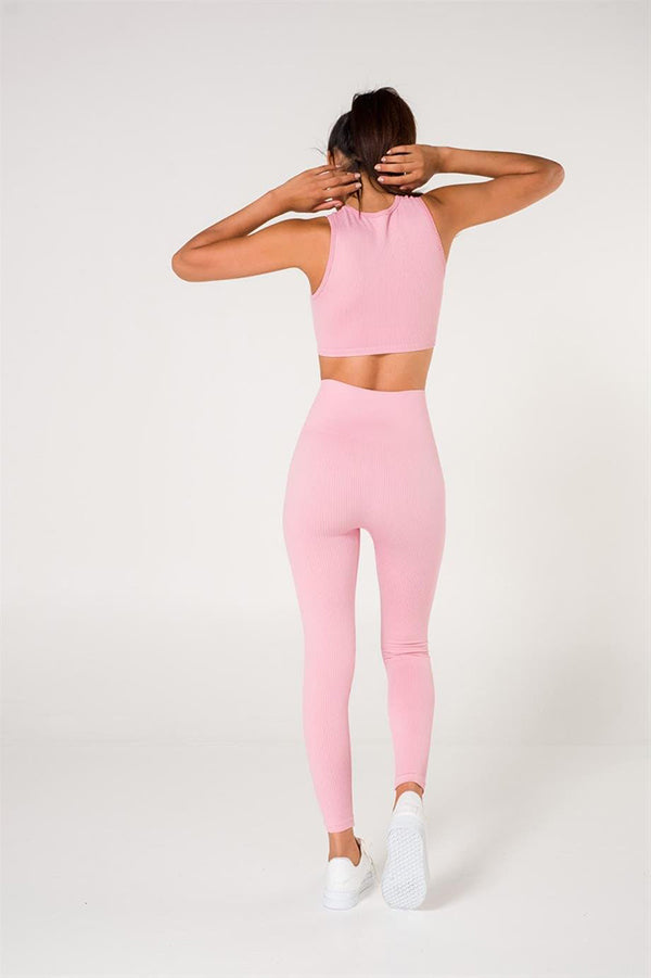 Ribbed Seamless Sports Leggings