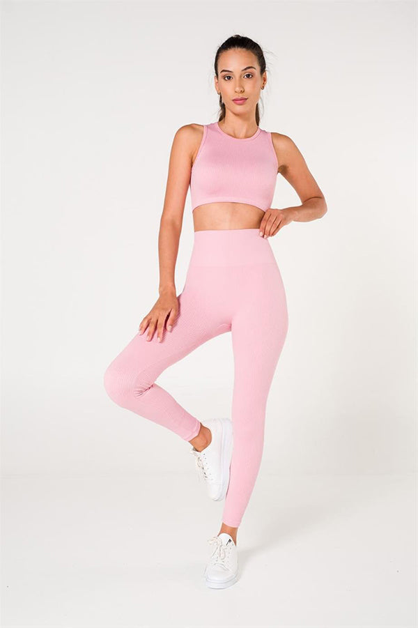 Ribbed Seamless Sports Leggings