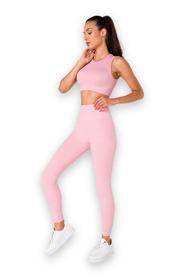 Ribbed Seamless Sports Leggings