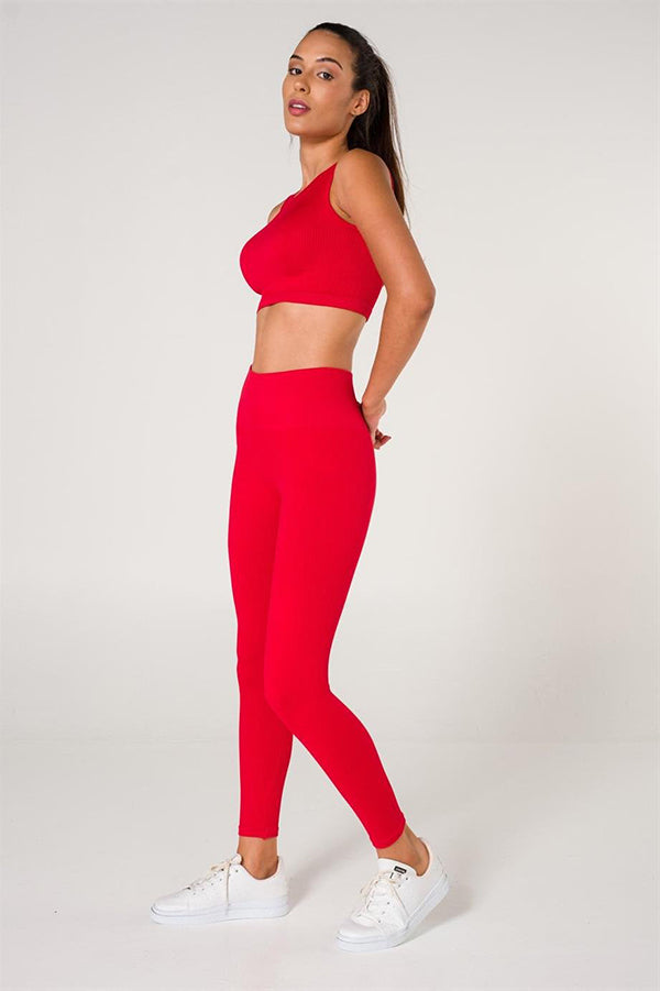 Ribbed Seamless Sports Leggings