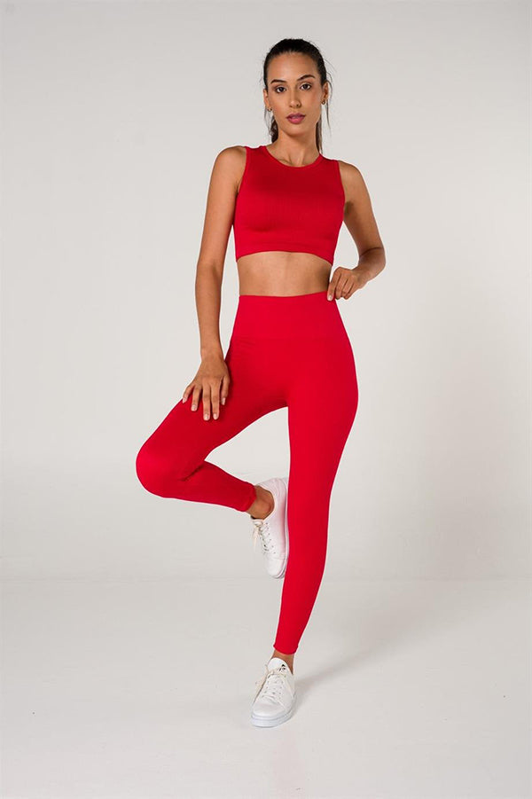 Ribbed Seamless Sports Leggings